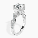 18ct White Gold Astoré Channel Glided Lab Diamond Ring standing product image one