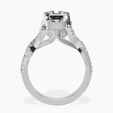 18ct White Gold Astoré Channel Glided Lab Diamond Ring side right image one