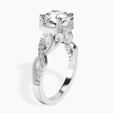 18ct White Gold Astoré Channel Glided Lab Diamond Ring standing product image one