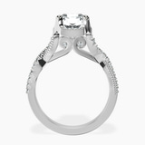 18ct White Gold Astoré Channel Glided Lab Diamond Ring side right image one