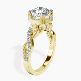 14kt Yellow Gold Astoré Channel Glided Lab Diamond Ring standing product image one