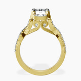 14kt Yellow Gold Astoré Channel Glided Lab Diamond Ring side right image one