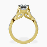 18ct Yellow Gold Astoré Channel Glided Lab Diamond Ring side right image one