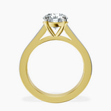 9ct Yellow Gold Irene Side Stone Lab Diamond Ring side right image one