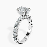 10kt White Gold Enchanted Bliss Side Stone Lab Diamond Ring standing product image one