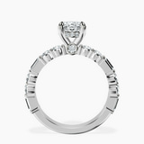 10kt White Gold Enchanted Bliss Side Stone Lab Diamond Ring side right image one
