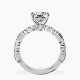 10kt White Gold Enchanted Bliss Side Stone Lab Diamond Ring side right image one
