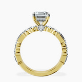 18kt Yellow Gold Enchanted Bliss Side Stone Lab Diamond Ring side right image one