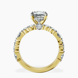 9ct Yellow Gold Enchanted Bliss Side Stone Lab Diamond Ring side right image one