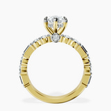 14ct Yellow Gold Enchanted Bliss Side Stone Lab Diamond Ring side right image one