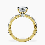 14ct Yellow Gold Enchanted Bliss Side Stone Lab Diamond Ring side right image one