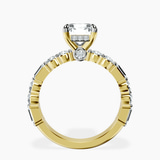 14kt Yellow Gold Enchanted Bliss Side Stone Lab Diamond Ring side right image one