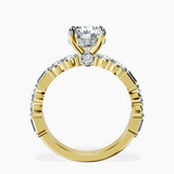 14kt Yellow Gold Enchanted Bliss Side Stone Lab Diamond Ring side right image one