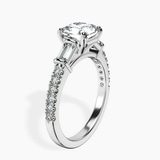 Platinum Opalina Charm Side Stone Lab Diamond Ring standing product image one