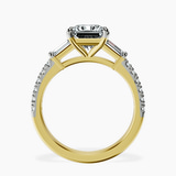 10kt Yellow Gold Opalina Charm Side Stone Lab Diamond Ring side right image one