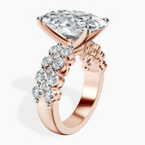 14kt Rose Gold Twilight Side Round Lab Diamond Ring standing product image one