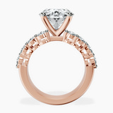 14kt Rose Gold Twilight Side Round Lab Diamond Ring side right image one