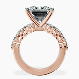 14kt Rose Gold Twilight Side Round Lab Diamond Ring side right image one