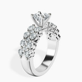 Platinum Twilight Side Round Lab Diamond Ring standing product image one