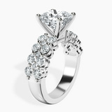 Platinum Twilight Side Round Lab Diamond Ring standing product image one