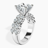 Platinum Twilight Side Round Lab Diamond Ring standing product image one