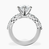 Platinum Twilight Side Round Lab Diamond Ring side right image one