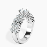 Platinum Twilight Side Round Lab Diamond Ring standing product image one