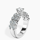 Platinum Twilight Side Round Lab Diamond Ring standing product image one