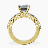 10kt Yellow Gold Twilight Side Round Lab Diamond Ring side right image one