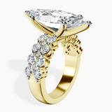 10kt Yellow Gold Twilight Side Round Lab Diamond Ring standing product image one