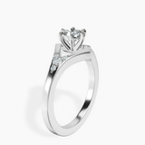 10kt White Gold Celestial Splendor Lab Diamond Ring standing product image one