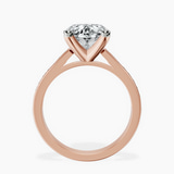 18kt Rose Gold Lucent Side Channel Set Lab Diamond Ring side right image one