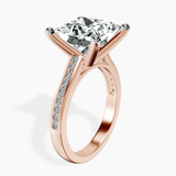 10kt Rose Gold Lucent Side Channel Set Lab Diamond Ring standing product image one