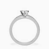 10kt White Gold Lucent Side Channel Set Lab Diamond Ring side right image one
