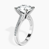 14kt White Gold Lucent Side Channel Set Lab Diamond Ring standing product image one