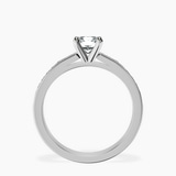 Platinum Lucent Side Channel Set Lab Diamond Ring side right image one
