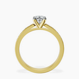 10kt Yellow Gold Lucent Side Channel Set Lab Diamond Ring side right image one