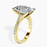 10kt Yellow Gold Lucent Side Channel Set Lab Diamond Ring standing product image one