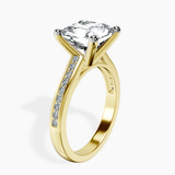 10kt Yellow Gold Lucent Side Channel Set Lab Diamond Ring standing product image one