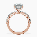 14kt Rose Gold Elinor Side Round Lab Diamond Ring side right image one