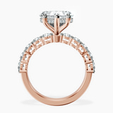 18ct Rose Gold Elinor Side Round Lab Diamond Ring side right image one