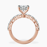 18ct Rose Gold Elinor Side Round Lab Diamond Ring side right image one