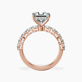 10ct Rose Gold Elinor Side Round Lab Diamond Ring side right image one