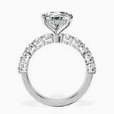 10kt White Gold Elinor Side Round Lab Diamond Ring side right image one