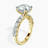 18ct Yellow Gold Elinor Side Round Lab Diamond Ring standing product image one