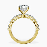 18kt Yellow Gold Elinor Side Round Lab Diamond Ring side right image one