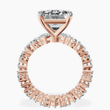 18kt Rose Gold Cordelia Side Pear Lab Diamond Ring side right image one