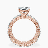 14kt Rose Gold Cordelia Side Pear Lab Diamond Ring side right image one