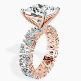 18kt Rose Gold Cordelia Side Pear Lab Diamond Ring standing product image one