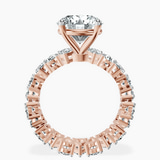 10kt Rose Gold Cordelia Side Pear Lab Diamond Ring side right image one